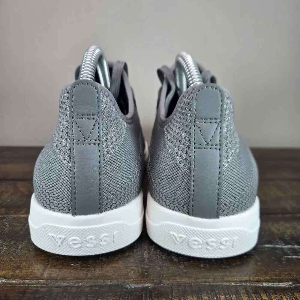 Vessi Weekend 1.5 Sneaker Womens Size 9 Waterproof Shoes Concrete Gray White